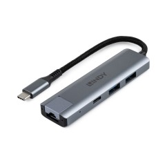 Lindy USB 3.2 Gen 2 Type C Hub & - højhastighedshub